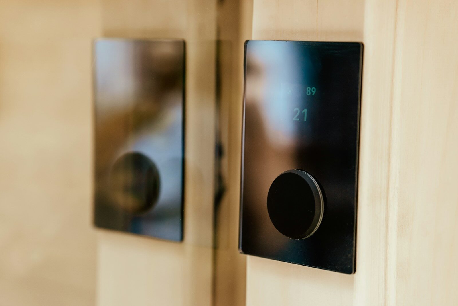 a cell phone on a wall